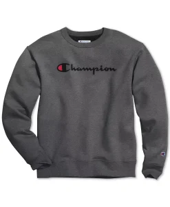 Champion Men's Powerblend Fleece Logo Sweatshirt -Champion Online 11029700 fpx