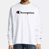 Champion Men's Script-Logo Long Sleeve Tshirt -Champion Online 12669978 fpx