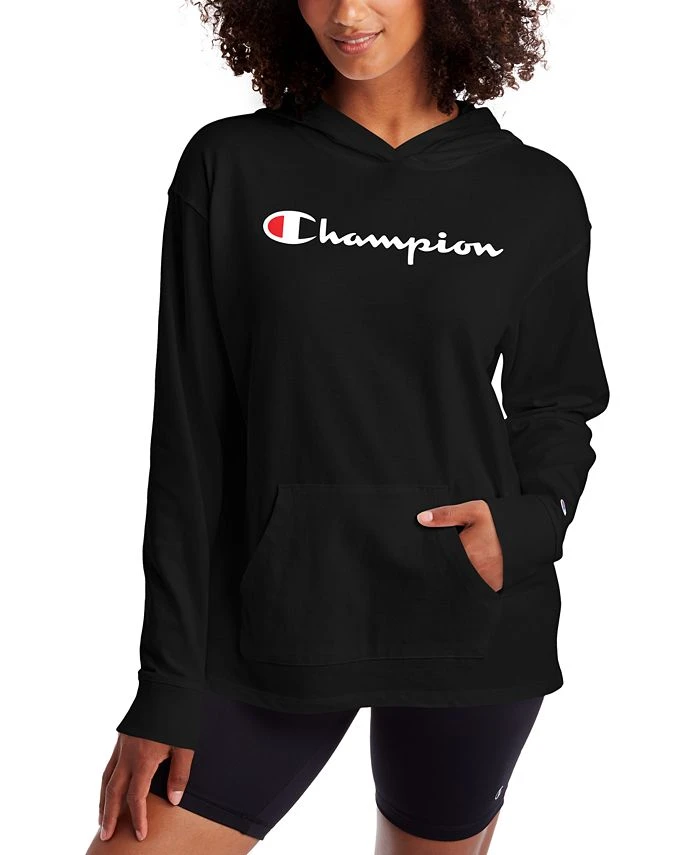 Champion Women's Cotton Logo Hoodie 3 Champion Women's Cotton Logo Hoodie