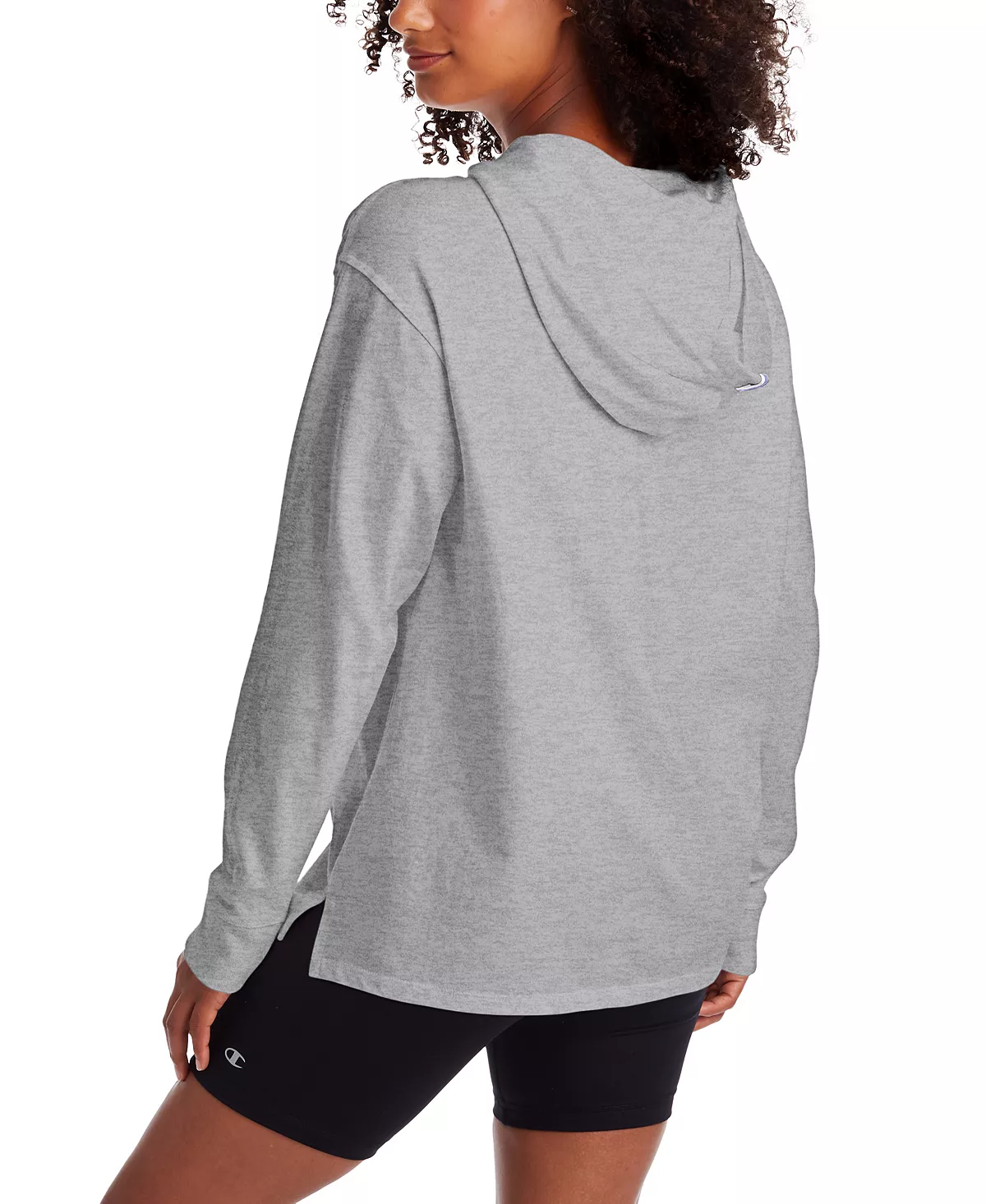 Champion Women's Cotton Logo Hoodie 6 Champion Women's Cotton Logo Hoodie - Image 4