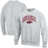 Champion Men's Gray Arkansas Razorbacks Arch Over Logo Reverse Weave Pullover Sweatshirt 2 Champion Men's Gray Arkansas Razorbacks Arch Over Logo Reverse Weave Pullover Sweatshirt -Champion Online 20147149 fpx