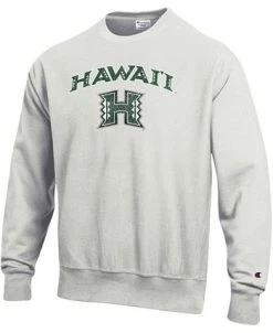 Champion Men's Gray Hawaii Warriors Arch Over Logo Reverse Weave Pullover Sweatshirt 9 Champion Men's Gray Hawaii Warriors Arch Over Logo Reverse Weave Pullover Sweatshirt -Champion Online 20147313 fpx