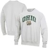 Champion Men's Gray Ohio Bobcats Arch Over Logo Reverse Weave Pullover Sweatshirt -Champion Online 20147323 fpx