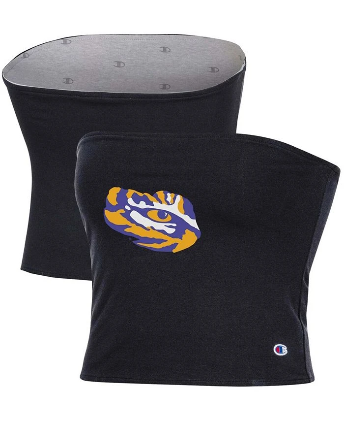 Champion Women's Black And Gray LSU Tigers Reversible Allover Print Tube Top 3 Champion Women's Black And Gray LSU Tigers Reversible Allover Print Tube Top