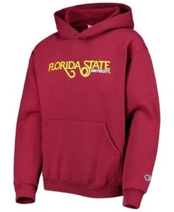 Champion Youth Boys And Girls Garnet Florida State Seminoles Beach Club Powerblend Pullover Hoodie -Champion Online 20151049 fpx