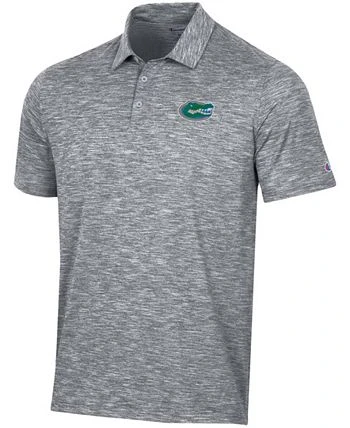 Champion Men's Gray Florida Gators Micro Mesh Space-Dye Polo Shirt 4 Champion Men's Gray Florida Gators Micro Mesh Space-Dye Polo Shirt - Image 2