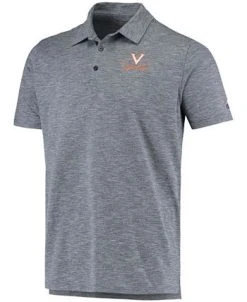 Champion Men's Navy Virginia Cavaliers Micro Mesh Space-Dye Polo Shirt -Champion Online 20151176 fpx