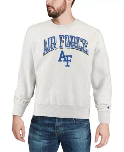 Champion Men's Heathered Gray Air Force Falcons Arch Over Logo Reverse Weave Pullover Sweatshirt 10 Champion Men's Heathered Gray Air Force Falcons Arch Over Logo Reverse Weave Pullover Sweatshirt -Champion Online 20152450 fpx