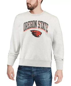 Champion Men's Gray Oregon State Beavers Arch Over Logo Reverse Weave Pullover Sweatshirt -Champion Online 20152486 fpx