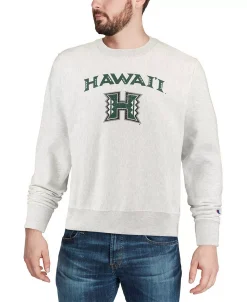 Champion Men's Gray Hawaii Warriors Arch Over Logo Reverse Weave Pullover Sweatshirt 10 Champion Men's Gray Hawaii Warriors Arch Over Logo Reverse Weave Pullover Sweatshirt -Champion Online 20152514 fpx