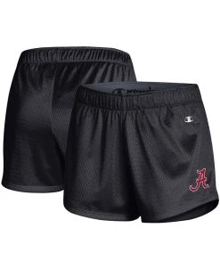 Champion Women's Black Alabama Crimson Tide Mesh Shorts