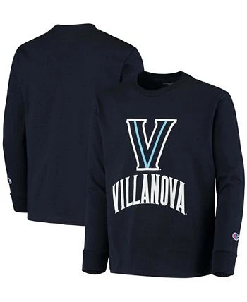 Champion Youth Boys Navy Villanova Wildcats Lockup Long Sleeve T-shirt 4 Champion Youth Boys Navy Villanova Wildcats Lockup Long Sleeve T-shirt - Image 2