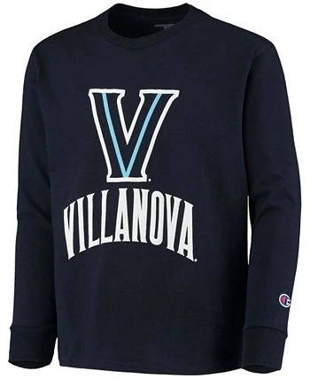 Champion Youth Boys Navy Villanova Wildcats Lockup Long Sleeve T-shirt 5 Champion Youth Boys Navy Villanova Wildcats Lockup Long Sleeve T-shirt - Image 3