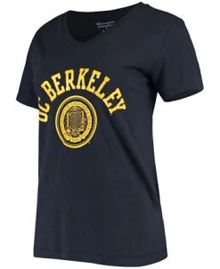 Champion Women's Navy Cal Bears University College Seal V-Neck T-shirt -Champion Online 20446457 fpx