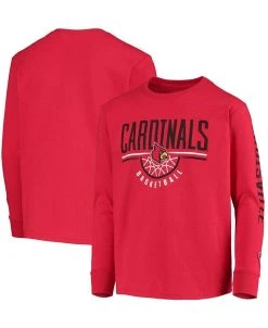 Champion Youth Red Louisville Cardinals Basketball Long Sleeve T-shirt