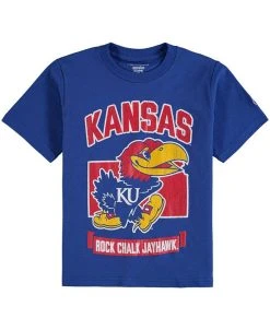 Champion Youth Royal Kansas Jayhawks Strong Mascot T-shirt
