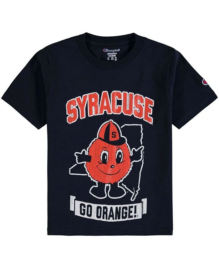 Champion Youth Navy Syracuse Orange Strong Mascot T-shirt 3 Champion Youth Navy Syracuse Orange Strong Mascot T-shirt