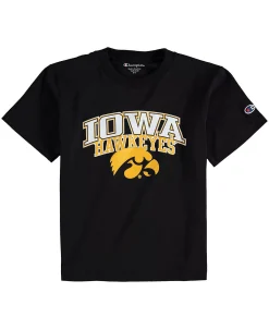 Champion Youth Black Iowa Hawkeyes Jersey T-shirt