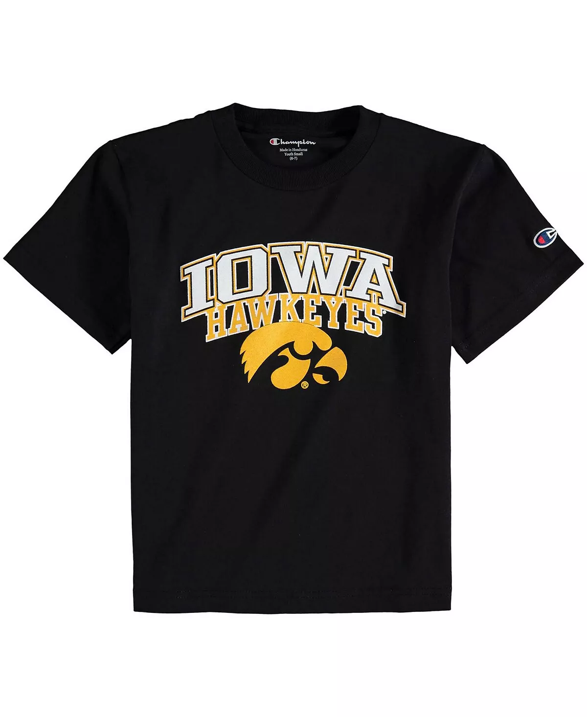 Champion Youth Black Iowa Hawkeyes Jersey T-shirt 3 Champion Youth Black Iowa Hawkeyes Jersey T-shirt