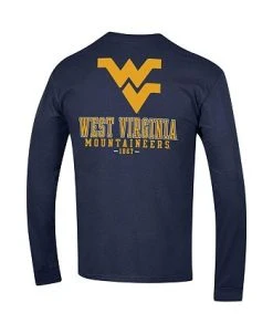 Champion Men's Navy West Virginia Mountaineers Team Stack Long Sleeve T-shirt 8 Champion Men's Navy West Virginia Mountaineers Team Stack Long Sleeve T-shirt -Champion Online 20767612 fpx