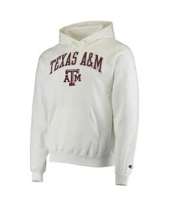 Champion Men's White Texas A&M Aggies Campus Classic Pullover Hoodie -Champion Online 20772618 fpx