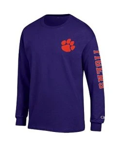 Champion Men's Purple Clemson Tigers Team Stack Long Sleeve T-shirt 9 Champion Men's Purple Clemson Tigers Team Stack Long Sleeve T-shirt -Champion Online 20773399 fpx