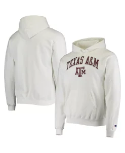 Champion Men's White Texas A&M Aggies Campus Classic Pullover Hoodie -Champion Online 20775174 fpx
