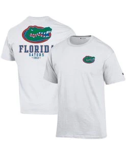 Champion Men's White Florida Gators Stack 2-Hit T-shirt