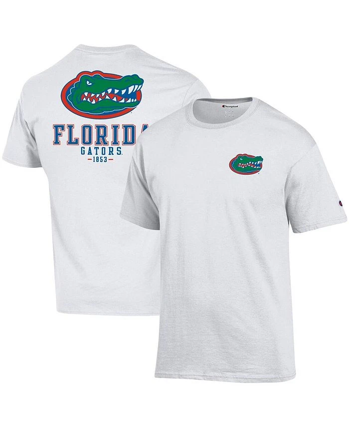Champion Men's White Florida Gators Stack 2-Hit T-shirt 3 Champion Men's White Florida Gators Stack 2-Hit T-shirt