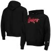 Champion Men's Black Nebraska Huskers Vault Logo Reverse Weave Pullover Hoodie -Champion Online 21130663 fpx
