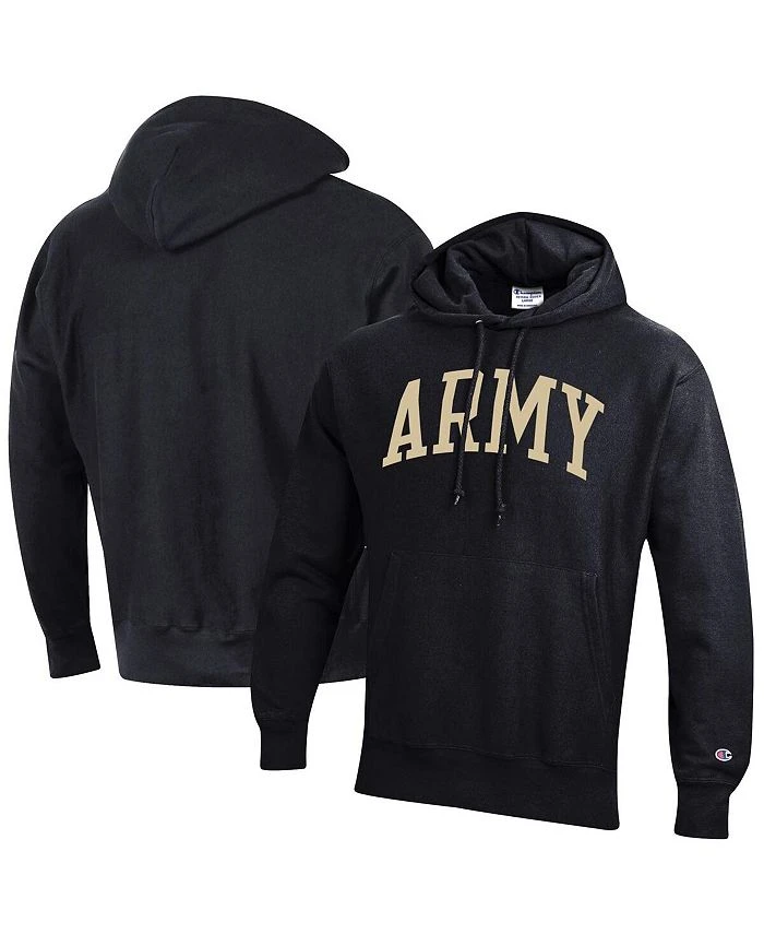 Champion Men's Black Army Black Knights Team Arch Reverse Weave Pullover Hoodie 3 Champion Men's Black Army Black Knights Team Arch Reverse Weave Pullover Hoodie