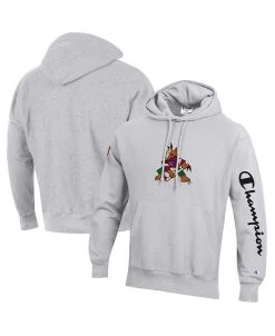 Champion Men's Heathered Gray Arizona Coyotes Reverse Weave Pullover Hoodie