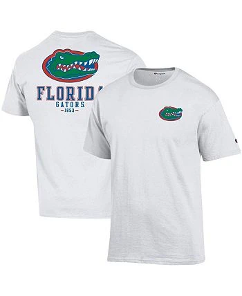Champion Men's White Florida Gators Stack 2-Hit T-shirt 4 Champion Men's White Florida Gators Stack 2-Hit T-shirt - Image 2