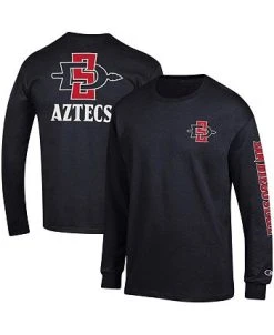 Champion Men's Black San Diego State Aztecs Team Stack Long Sleeve T-shirt 8 Champion Men's Black San Diego State Aztecs Team Stack Long Sleeve T-shirt -Champion Online 21133334 fpx