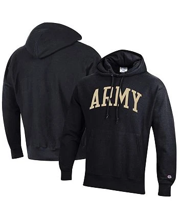 Champion Men's Black Army Black Knights Team Arch Reverse Weave Pullover Hoodie 4 Champion Men's Black Army Black Knights Team Arch Reverse Weave Pullover Hoodie - Image 2