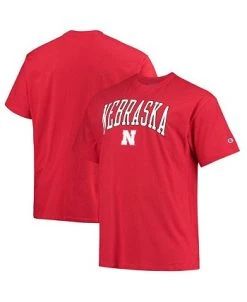 Champion Men's Scarlet Nebraska Huskers Big And Tall Arch Over Wordmark T-shirt 8 Champion Men's Scarlet Nebraska Huskers Big And Tall Arch Over Wordmark T-shirt -Champion Online 21134410 fpx