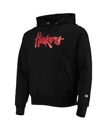 Champion Men's Black Nebraska Huskers Vault Logo Reverse Weave Pullover Hoodie 5 Champion Men's Black Nebraska Huskers Vault Logo Reverse Weave Pullover Hoodie - Image 3