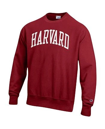 Champion Men's Crimson Harvard Crimson Arch Reverse Weave Pullover Sweatshirt 5 Champion Men's Crimson Harvard Crimson Arch Reverse Weave Pullover Sweatshirt - Image 3