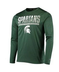 Champion Men's Green Michigan State Spartans Wordmark Slash Long Sleeve T-shirt 9 Champion Men's Green Michigan State Spartans Wordmark Slash Long Sleeve T-shirt -Champion Online 21136293 fpx