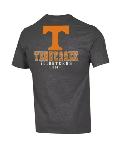 Champion Men's Heathered Gray Tennessee Volunteers Stack 2-Hit T-shirt -Champion Online 21138189 fpx
