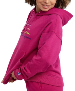 Champion Women's Logo Fleece Sweatshirt Hoodie 13 Champion Women's Logo Fleece Sweatshirt Hoodie -Champion Online 21154269 fpx