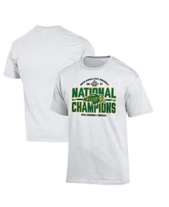 Men's White NDSU Bison 2021 FCS Football National Champions Locker Room T-shirt -Champion Online 21213831 fpx