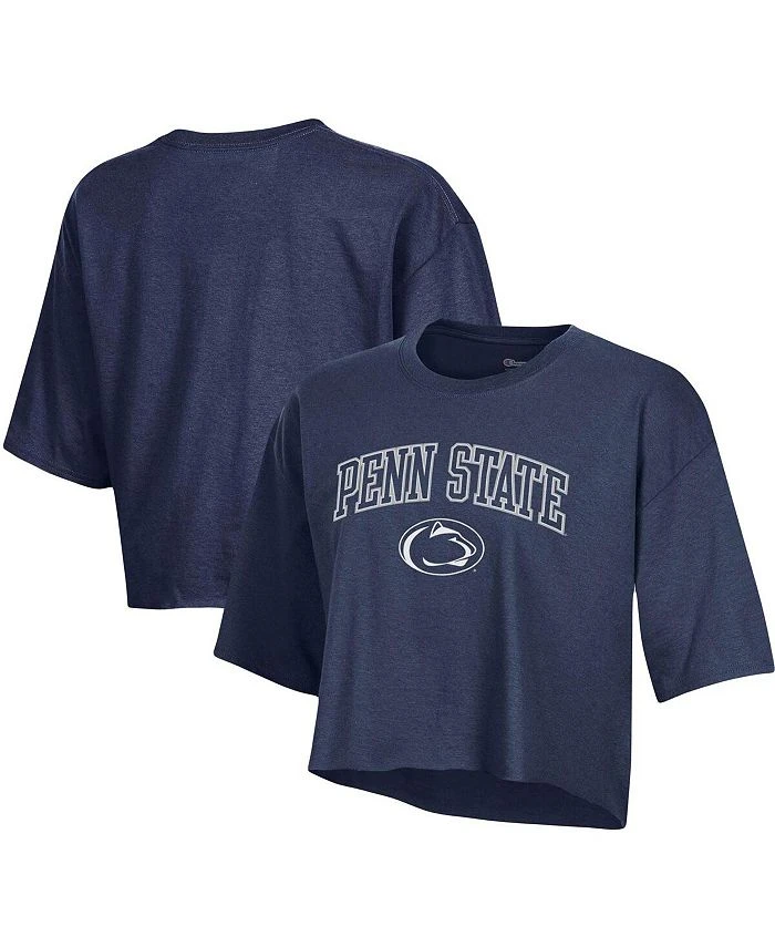 Champion Women's Navy Penn State Nittany Lions Cropped Boyfriend T-shirt 3 Champion Women's Navy Penn State Nittany Lions Cropped Boyfriend T-shirt