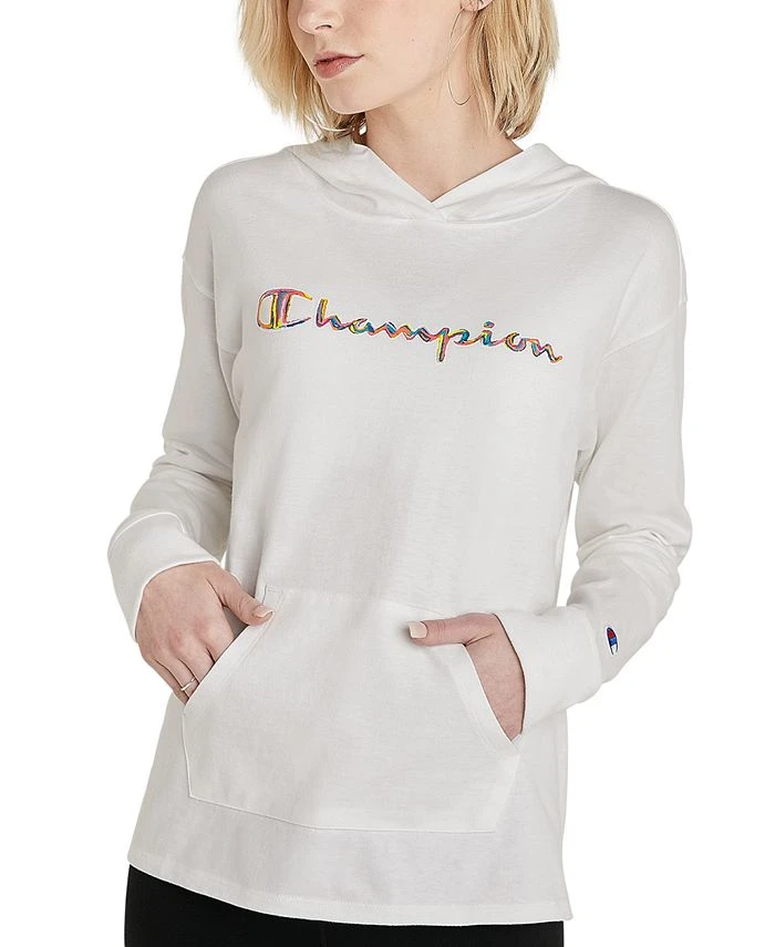 Champion Women's Cotton Logo Hoodie 3 Champion Women's Cotton Logo Hoodie