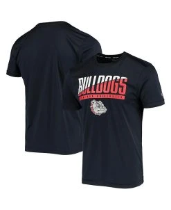Champion Men's Navy Gonzaga Bulldogs Wordmark Slash T-shirt