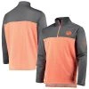 Champion Men's Orange Clemson Tigers Gameday Quarter-Zip Jacket -Champion Online 21625361 fpx