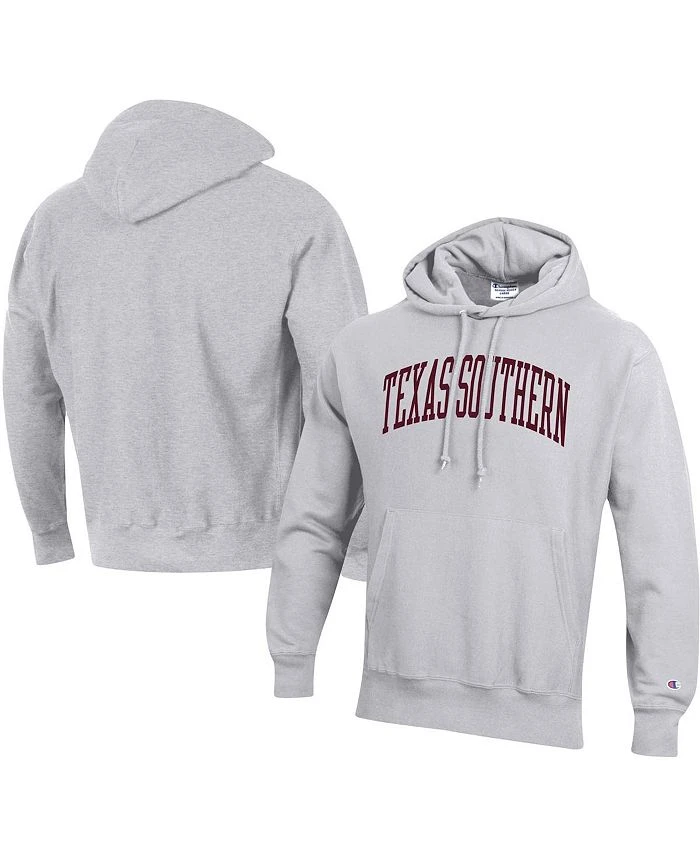 Champion Men's Gray Texas Southern Tigers Tall Arch Pullover Hoodie 3 Champion Men's Gray Texas Southern Tigers Tall Arch Pullover Hoodie