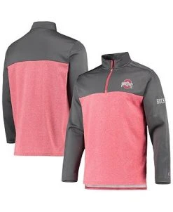 Champion Men's Scarlet Ohio State Buckeyes Gameday Quarter-Zip Jacket -Champion Online 21628033 fpx