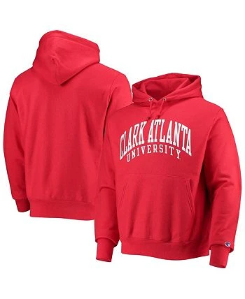 Champion Men's Red Clark Atlanta University Panthers Tall Arch Pullover Hoodie 4 Champion Men's Red Clark Atlanta University Panthers Tall Arch Pullover Hoodie - Image 2