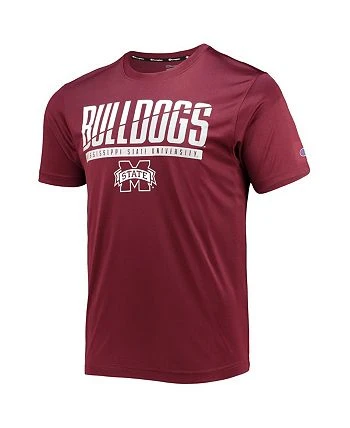 Champion Men's Maroon Mississippi State Bulldogs Wordmark Slash T-shirt 4 Champion Men's Maroon Mississippi State Bulldogs Wordmark Slash T-shirt - Image 2